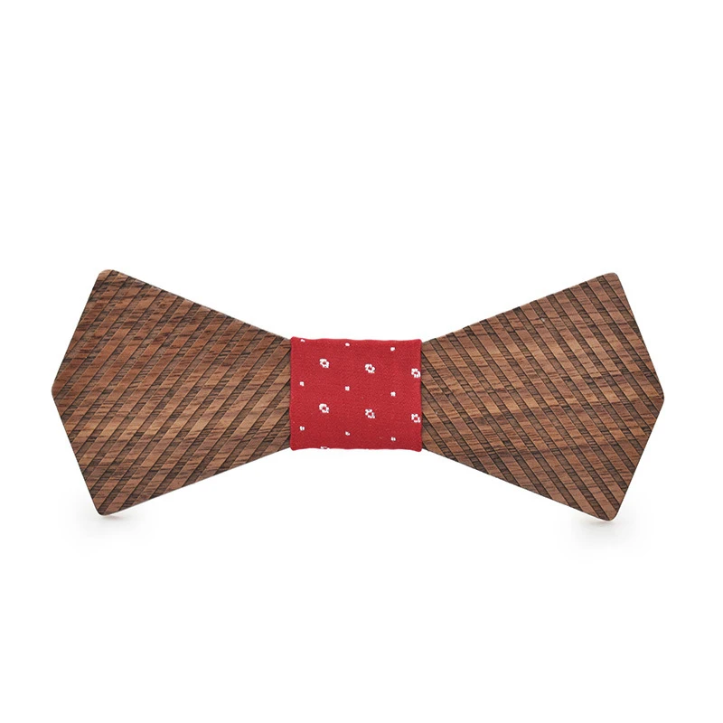 Мужской и Женский галстук бабочка в полоску повседневный черный из грецкого