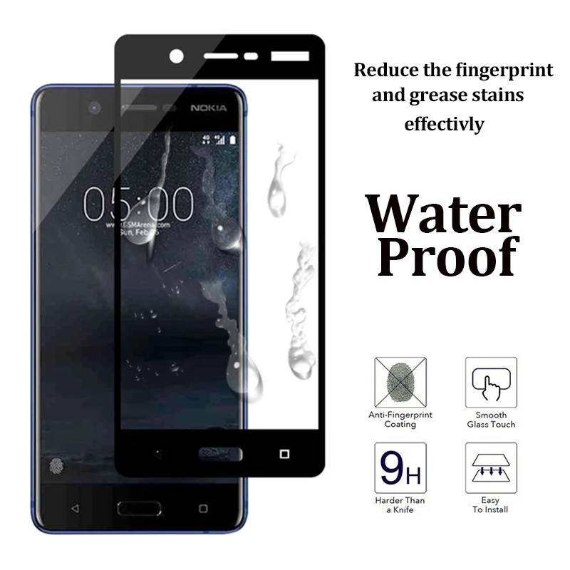 Закаленное стекло noki для nokia 6 защитная пленка на экран noka A6 с полным покрытием |