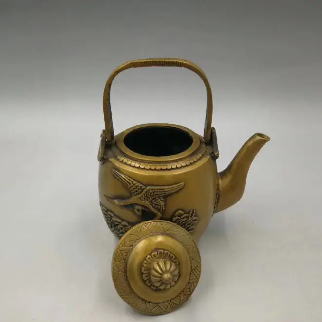 

Collection archaize brass pine tree the crane teapot craft statue