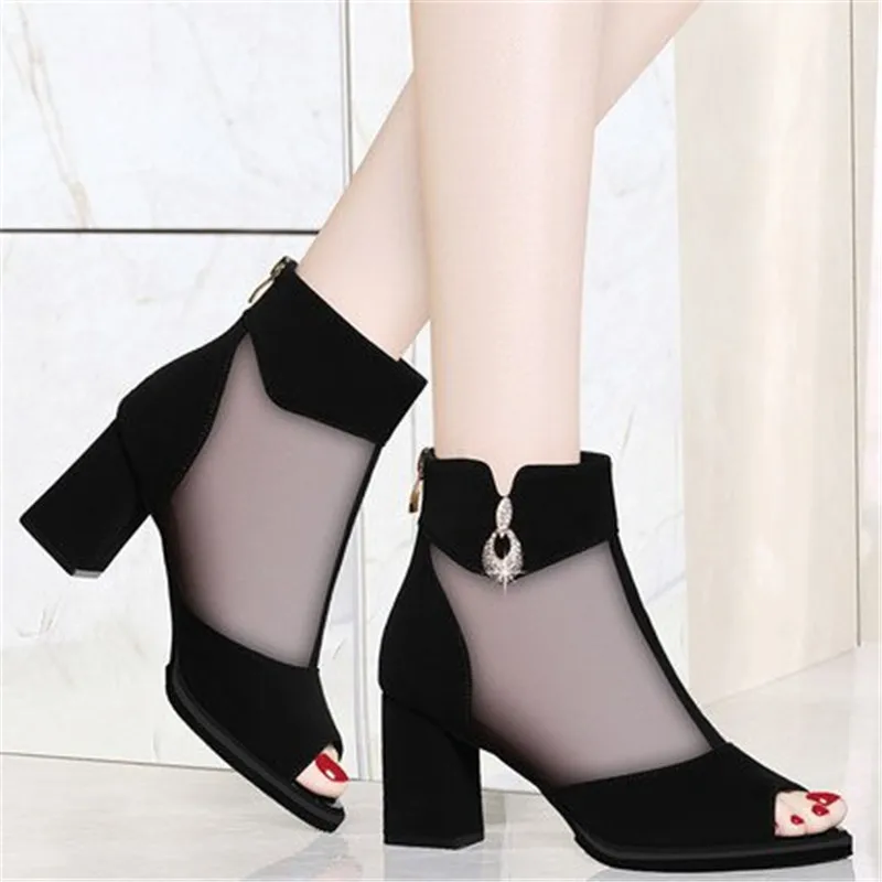 Новинка женские Босоножки с открытым носком сезон весна лето модная