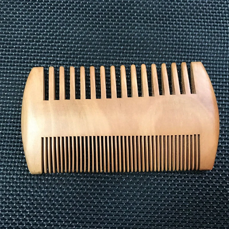 Деревянная расческа для бороды Антистатическая деревянная карманная Расческа