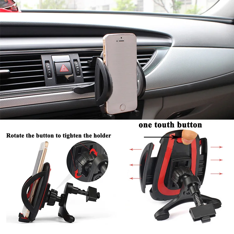 1 шт. автомобильная подставка для телефона с креплением на вентиляционное