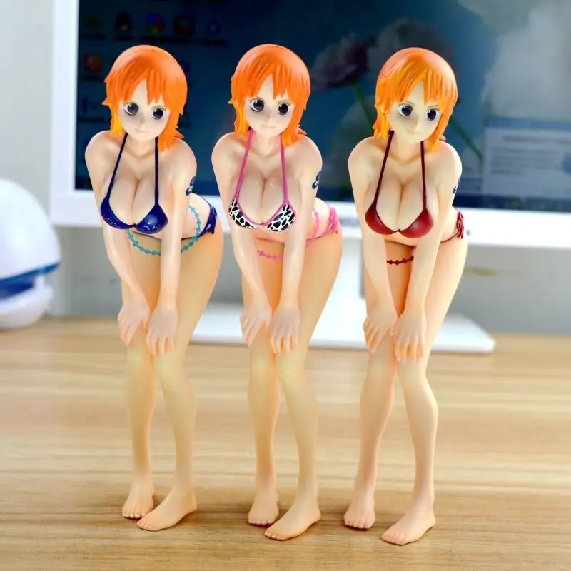 

Новый аниме one piece фигурка героя и изображением героев манги нами (12 см); Купальник бикини сексуальный и изображением героев манги нами пласт...