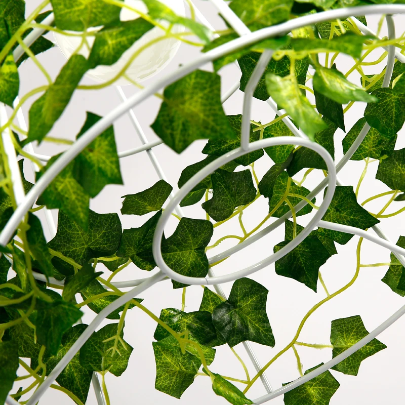 Подвесная лампа геометрические растения горшок железный квадратный круглый