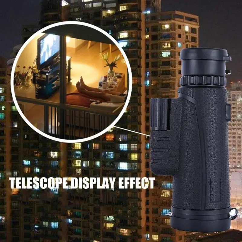 BAK4 Compact Monocular Telescope 10x42 Outdoor Mini Single-Tube Telescope Gifts