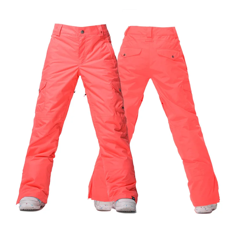 GSOU зимние Брендовые женские лыжные штаны водонепроницаемые брюки для сноуборда