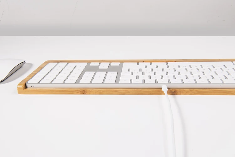 Подставка-клавиатура для ноутбука Apple, роскошный бамбуковый лоток для клавиатуры, подставка-держатель для компьютера iMac