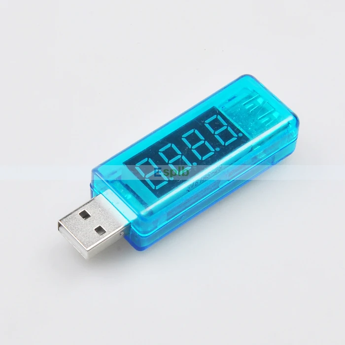 Цифровой USB зарядка для мобильных ток напряжение метр тестер мини-usb зарядное