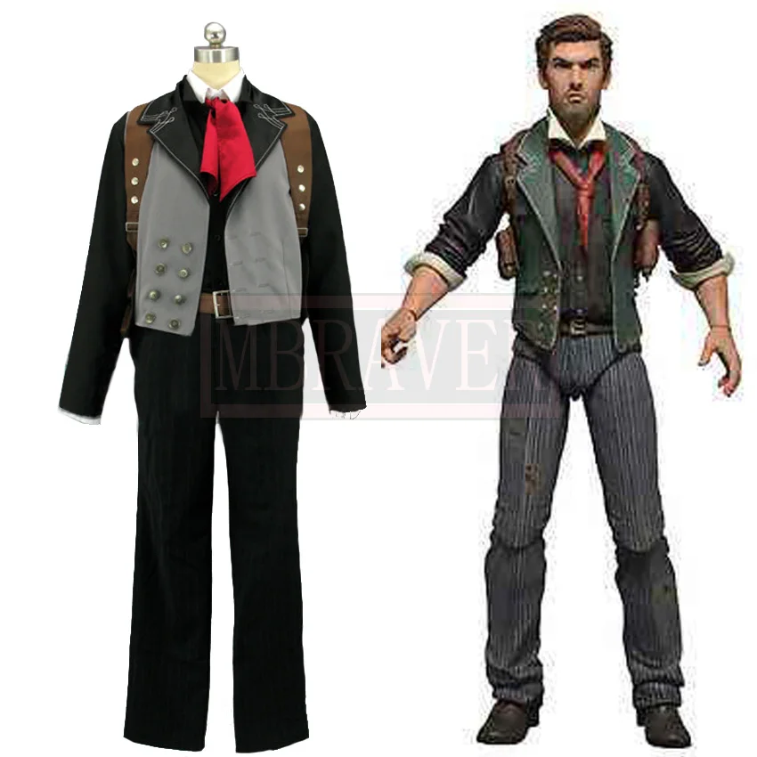 Костюм BioShock Infinite Booker DeWitt мужской для взрослых костюм Хэллоуина вечеринки косплей