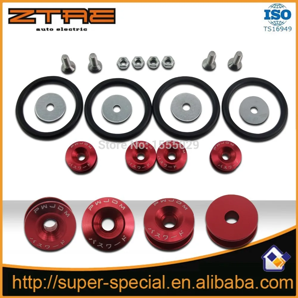 JDM Quick Release Fasteners are ideal for front bumpers rear and trunk / hatch lids | Body Kits