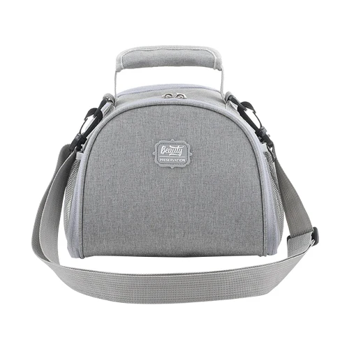 Gray Bag Водонепроницаемая оксфордская термоизолированная сумка для ланча, переносная сумка-холодильник, сумка-тоут для сохранения свежести пищи, фруктов, сумочка для бенто, аксессуары, поставка - Цвет: Gray Bag