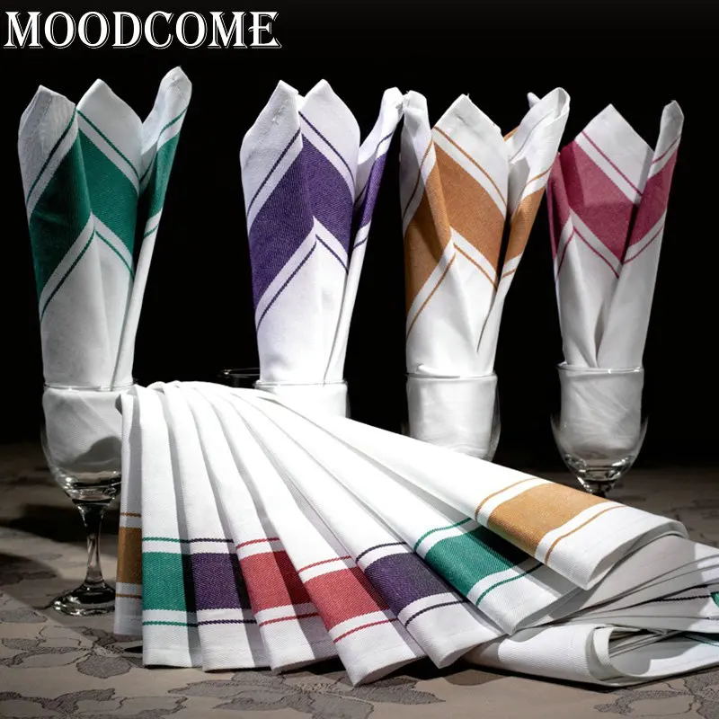 10 шт./лот салфетка из хлопчатобумажной ткани для свадебного домашнего декора