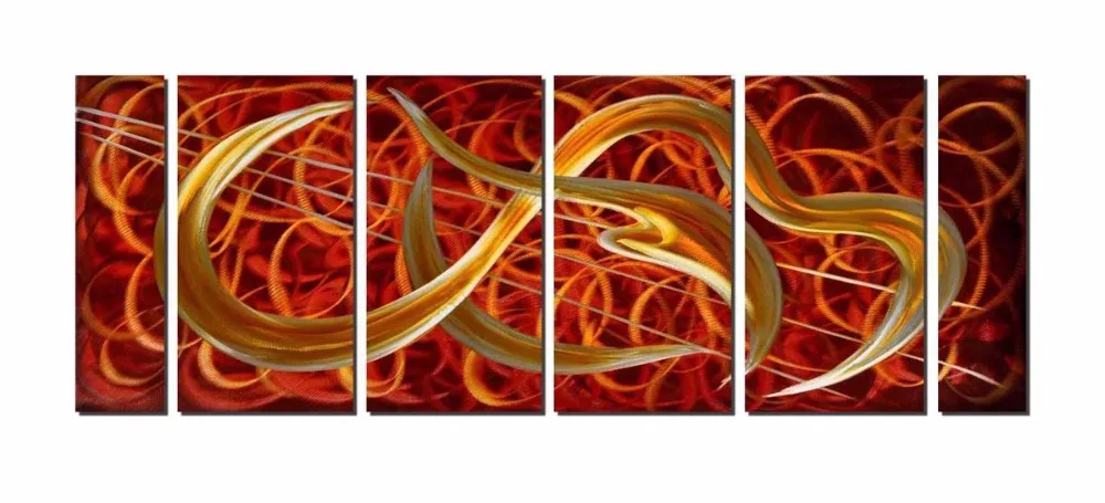 Море огонь Отлично Металл Алюминий стены Книги по искусству оригинальный