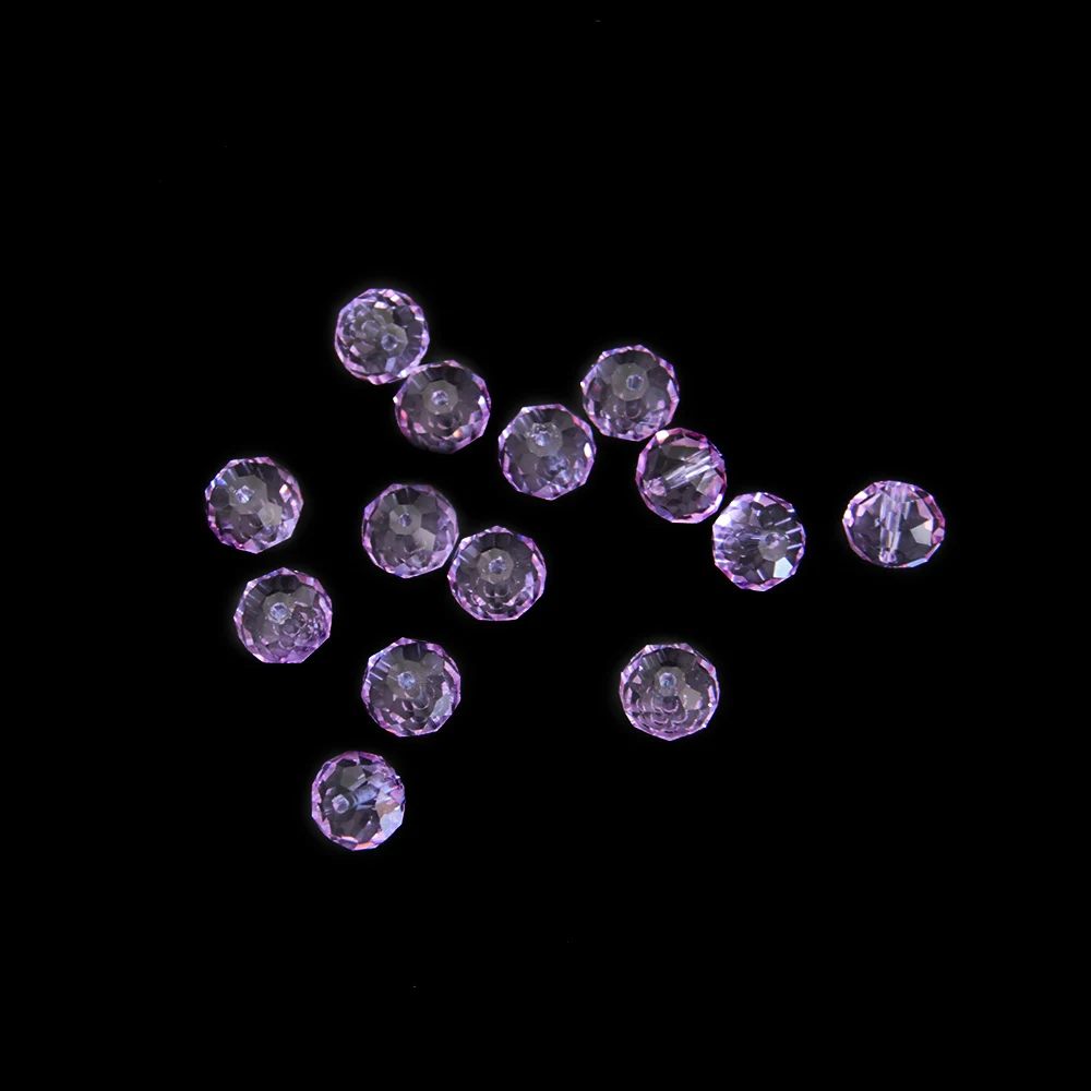 Хрустальные Граненые Бусины насыпью сиреневые круглые бусины 2 мм 4 6 8 10