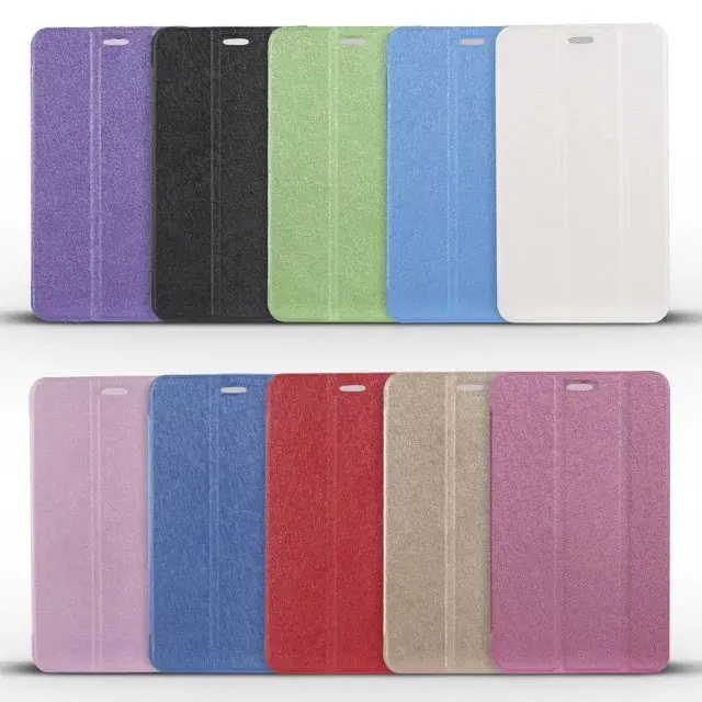 Тонкий легкий Шелковый Чехол книжка из искусственной кожи с подставкой кожаный