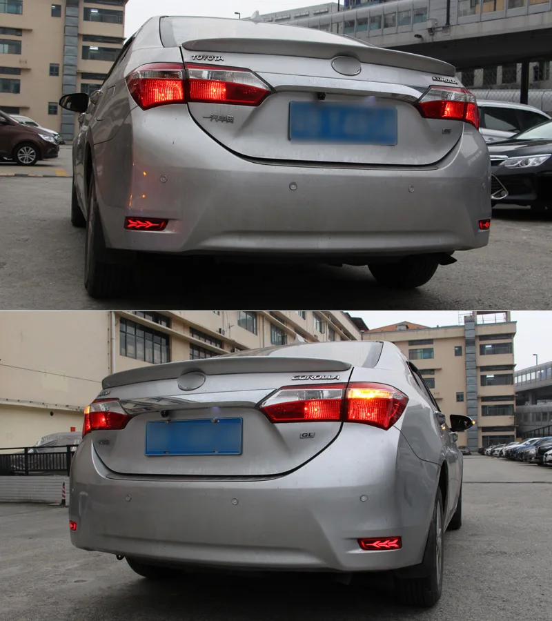 Для Lexus ES250 ES300H ES350 2012- Многофункциональный Автомобильный светодиодный задний противотуманный фонарь бампер тормозной световой Динамический указатель поворота отражатель