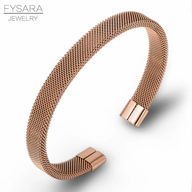 FYSARA 361L проволока из нержавеющей стали силиконовые браслеты для женщин мужчин