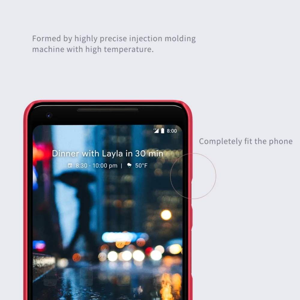 Матовый чехол Nillkin для Google Pixel 2 XL пластиковый жесткий чехол-накладка бесплатный