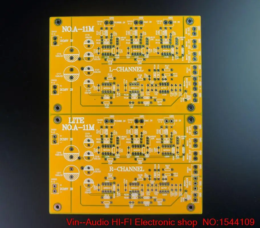 1 шт. вин A11M транзистор preamp доска пустая пластина (MBL6011 линия) Бесплатная