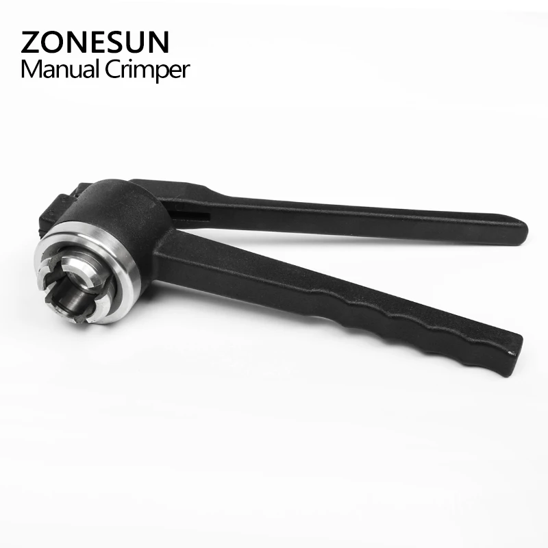 ZONESUN из нержавеющей стали деканпер инструмент ручные Обжимные Щипцы Capper флакон с