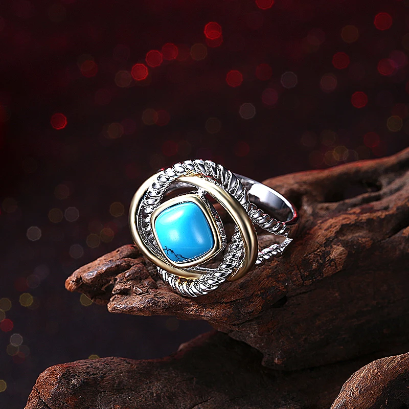 Классические двухцветные свадебные кольца золотистого цвета с узором из