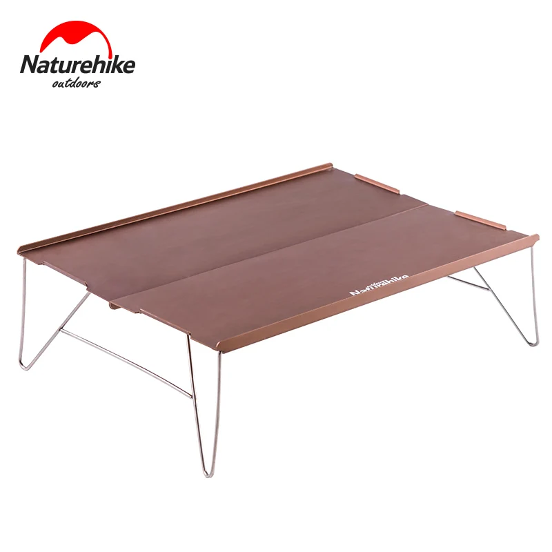 NatureHike Outdoor Foldable Mini Desk Portable Picnic Table Camping Aluminum Alloy Folding Stainless Steel | Спорт и развлечения