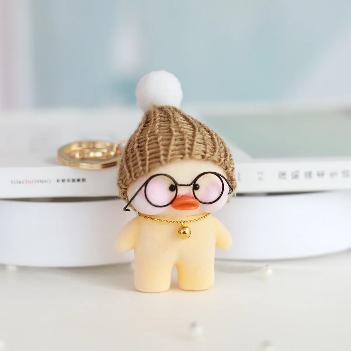 Kawaii LaLafanfan кафе подвеска с форме утки брелок мультфильм милый утка автомобиль Декор животных Куклы Игрушки для девочек подарок на день рождения для детей