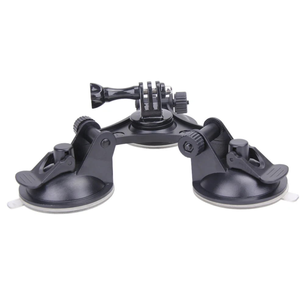 1/4 &quotАвтомобильный штатив на лобовое стекло тройной вакуум присоска