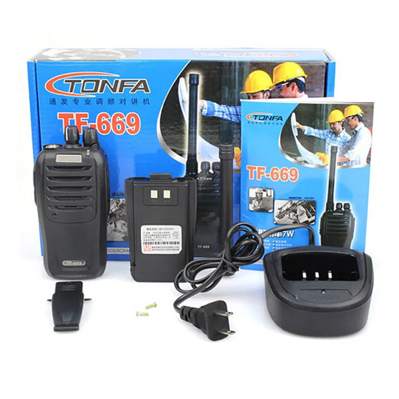 Рация TONFA TF-669 7W 16CH UHF400-470MHz Ham CB 2200mAh VOX CTCSS/DCS HF приемопередатчик переговорное