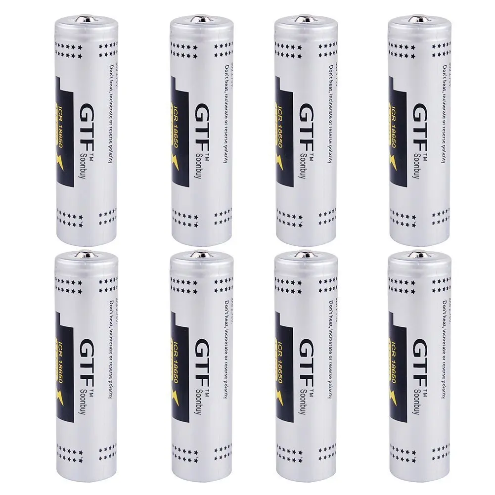 GTF 4 шт 3 7 V 3500 mAh 18650 Перезаряжаемые литий ионный Батарея ICR18650 литиевых большой