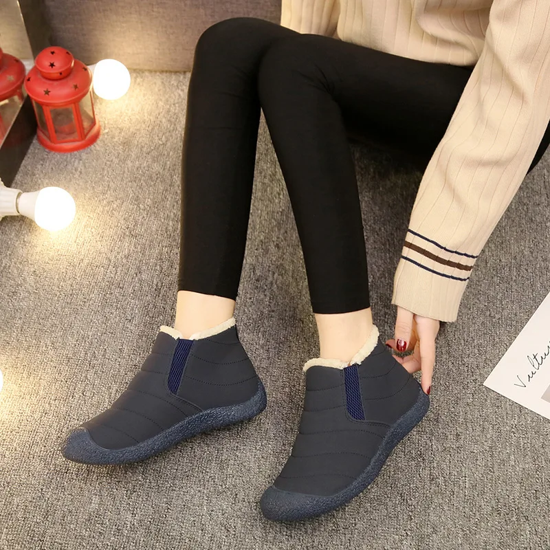 2019 Winter Outdoor Canvas Snow Boots Waterproof Non-slip Warm For Men And Women Cold Resistance Wear | Обувь