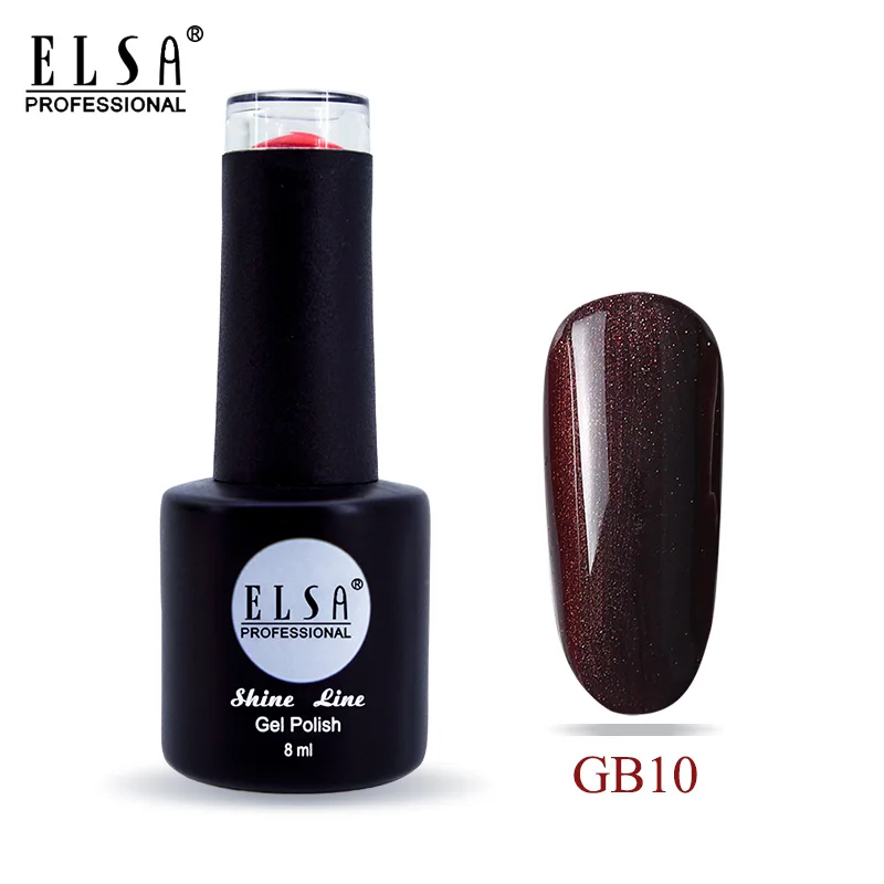 GB10 Elsa 8 мл Гель-лак для ногтей для маникюра полуперманентный Vernis верхнее покрытие УФ светодиодный Гель-лак впитывающийся художественный Гель-лак для ногтей - Цвет: GB10