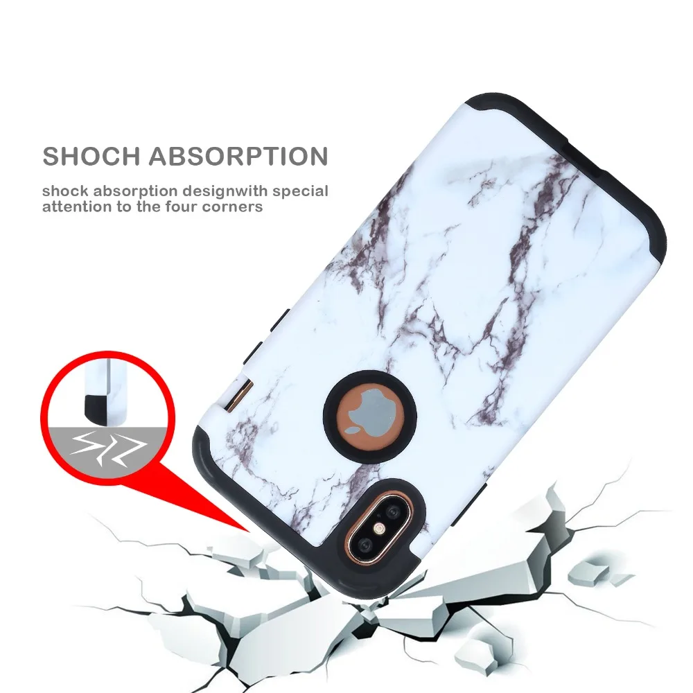 TIPFLY 360 Full Protection Phone Cases For Apple iPhone X Fundas Soft TPU Frame+Hard PC Back Cover 2 in 1 Shell |