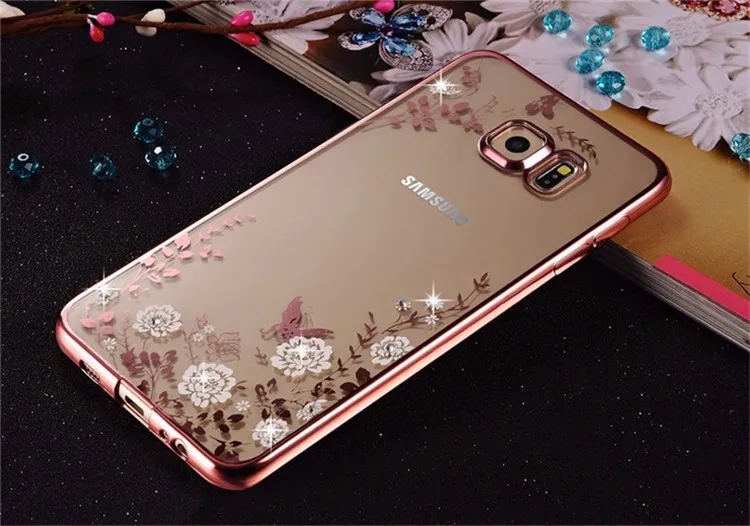 Цветочный силиконовый чехол s для samsung Galaxy S7 S6 край S3 S4 S5 S8 чехол samsung Galaxy A3 A5 A7 J1 J5 J3 J2 J5 премьер-Чехол