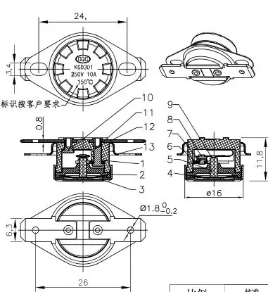 10 шт. штатив KSD302/KSD301 300C 290C 280C 270C 260C 250C 195 200C 210C 220C 230C 240C градус 10A нормально закрытый |