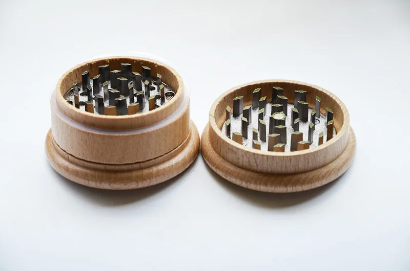 Деревянная Ручная мельница для специй трав табака диаметром 65 мм дробилка