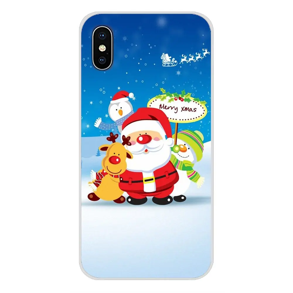Мультяшный Рождественский Санта Клаус для LG G3 G4 Mini G5 G6 G7 Q6 Q7 Q8 Q9 V10 V20 V30 X Power 2 3 K10 K4 K8