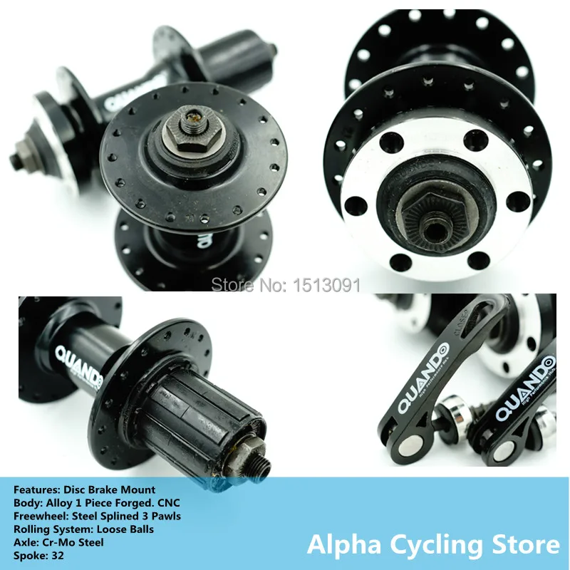 Quando хабы 32 H передняя и задняя подходит Shimano sram-mtb Xc Fr Дисковый тормоз система Для