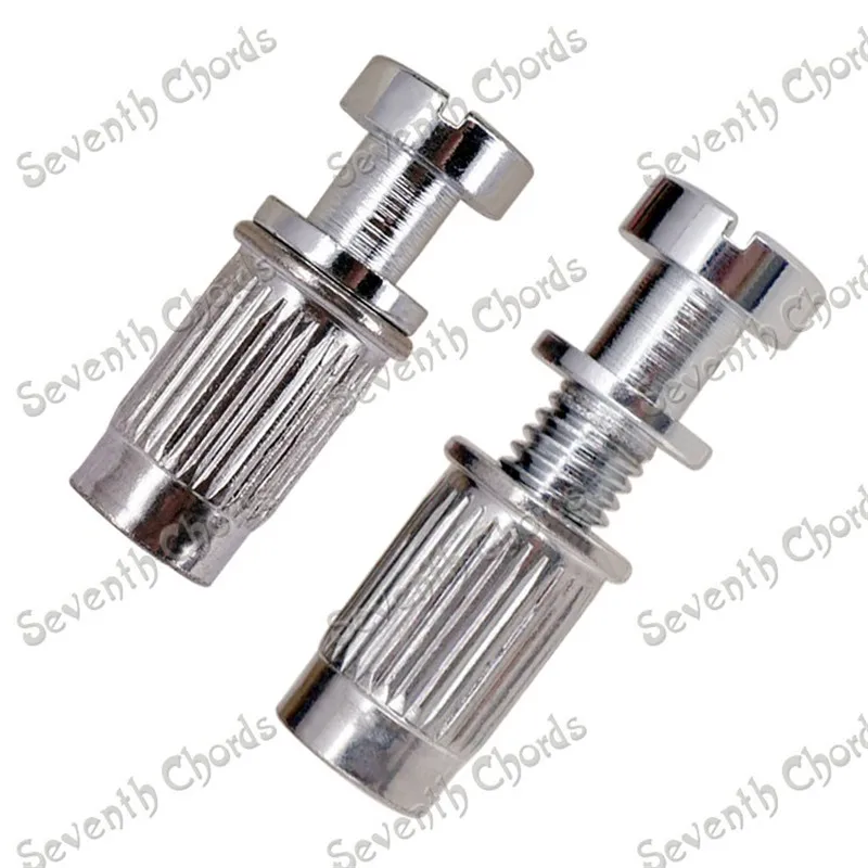 2Pcs Bridge Tailpiece Studs Anchors for Electric Guitar elevating Adjustment screw guitar accessories parts Chrome Black Gold | Спорт и