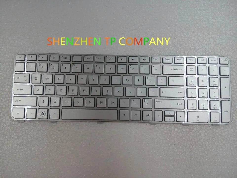 Новинка клавиатура для hp павильон DV6-6000 DV6-6100 DV6-6200 DV6-6b00 dv6-6c00 серебро US клавиатура для ноутбука