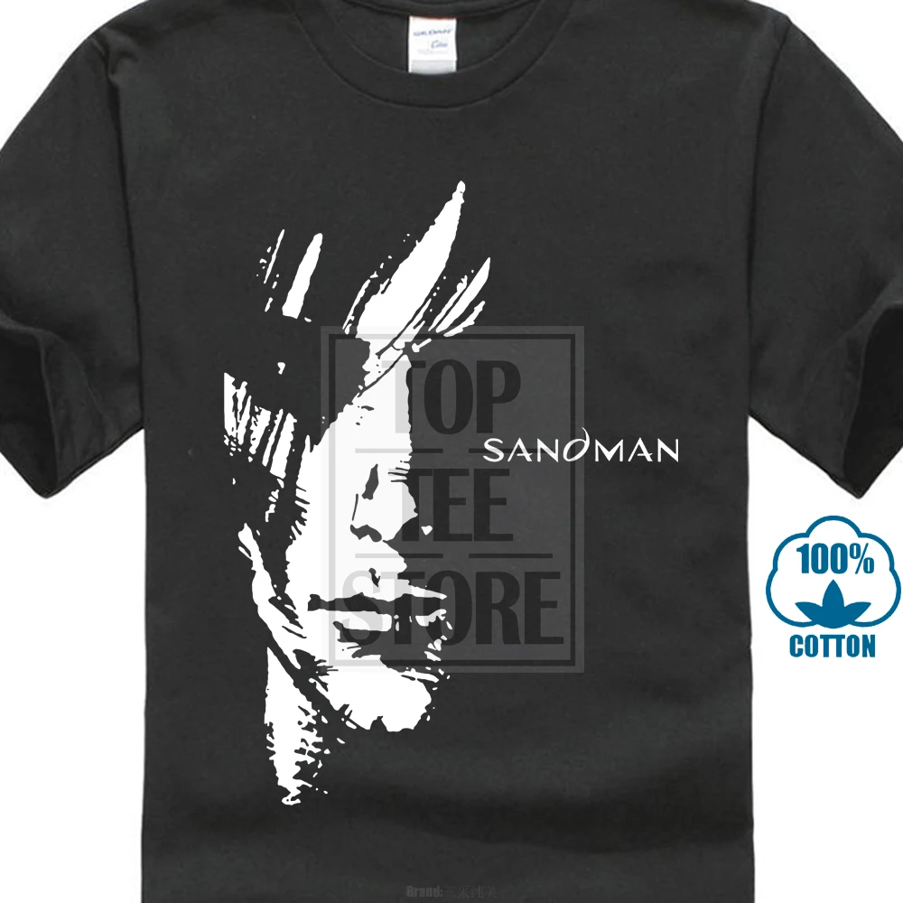 Sandman футболка супергероя комиксов Повседневная с коротким рукавом для