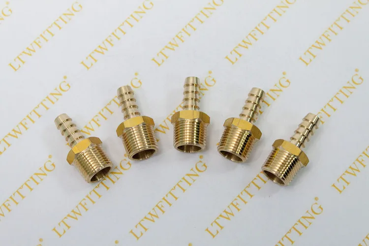 LTWFITTING латунь Соединительная муфта 5/16 &quotшланг Барб x 3/8&quot Мужской NPT Топливный Газ