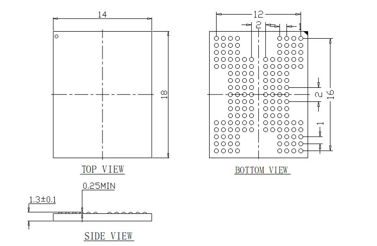 

BGA132 BGA152 To dip 48 open top burn in adapter SSD NAND flash chip test scoket pin pitch 1.0mm pin out 88 with ZIF test socket