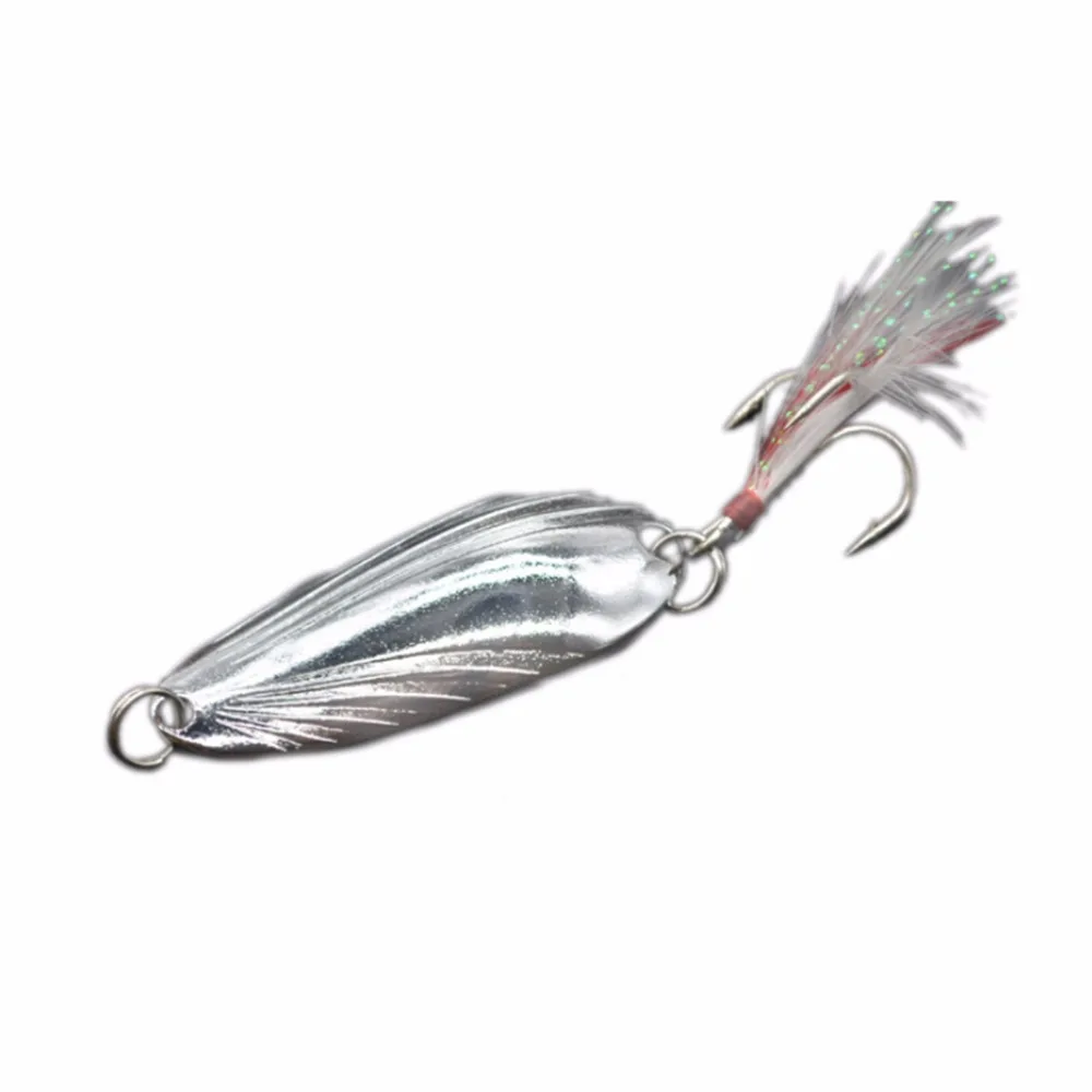 1 шт. рыболовная ложка металлическая приманка серебро/золото 7 г/14 г жесткая