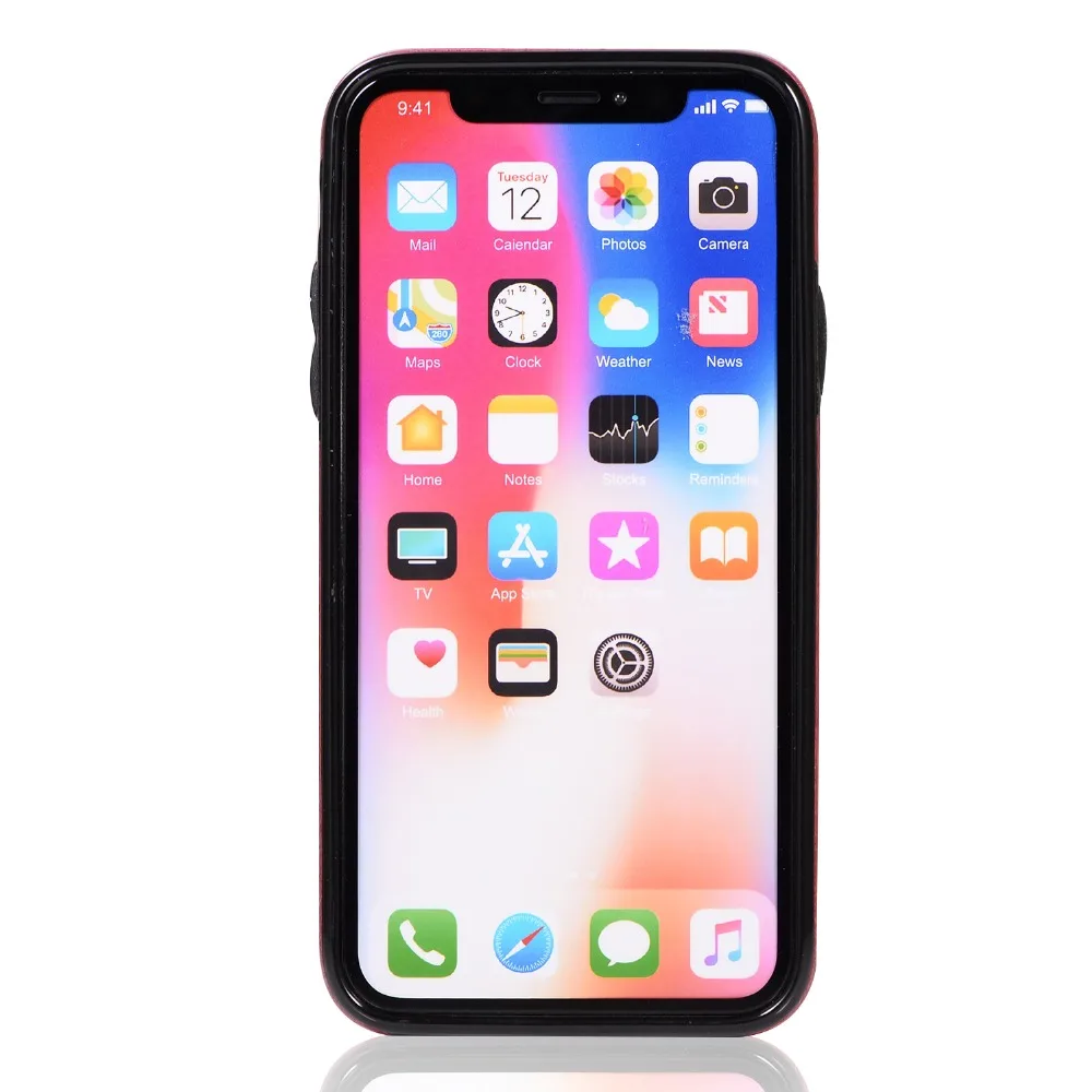 Винтажный чехол для телефона из искусственной кожи для iPhone Xs Max XR X, чехол-кошелек для карт для iPhone 6, 6 S, 7, 8 Plus, чехол-накладка на заднюю панель с ремешком