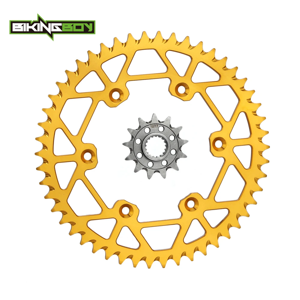 Звездочки BIKINGBOY передняя 13T Задняя 48T 52T 520 120L X RMZ цепь для Suzuki 450 05 06 07 08 09 10 11 12 13 14 15 16