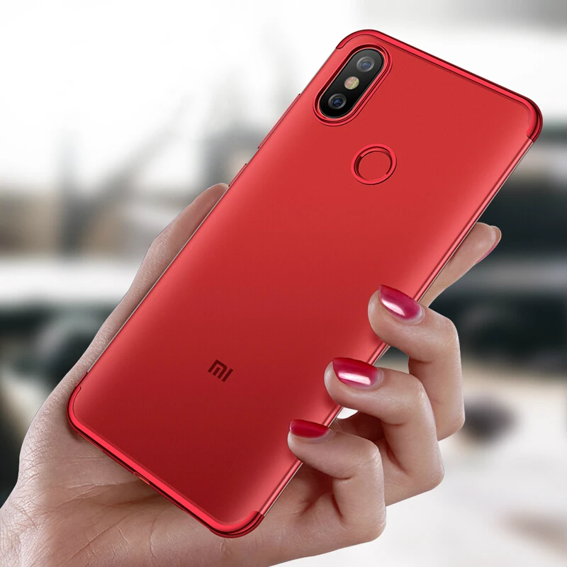 Ультратонкий Мягкий ТПУ чехол для Xiaomi Mi 9 SE Honor 8 Lite A1 A2 RedMi S2 Note 7 Pro 5 Plus 6A 5A премьер Глобальный силиконовый чехол с металлическим эффектом