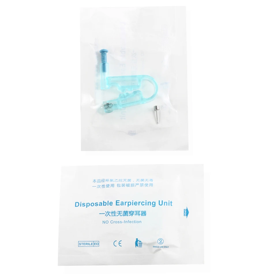 1 шт. одноразовый пирсинг хряща для ушей пушки Для Пирсинга Ушей серьги