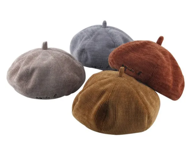 New 2018 Baby Hat for Girls Vintage Autumn Winter Cap Kids Adjustable Infant Girl Beret Accessories 1 PC | Детская одежда и обувь