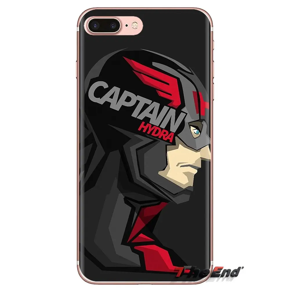 Transparent Soft Cases Covers marvel Captain America For Huawei Mate Honor 4C 5C 5X 6X 7 7A 7C 8 9 10 8C 8X 20 Lite Pro |